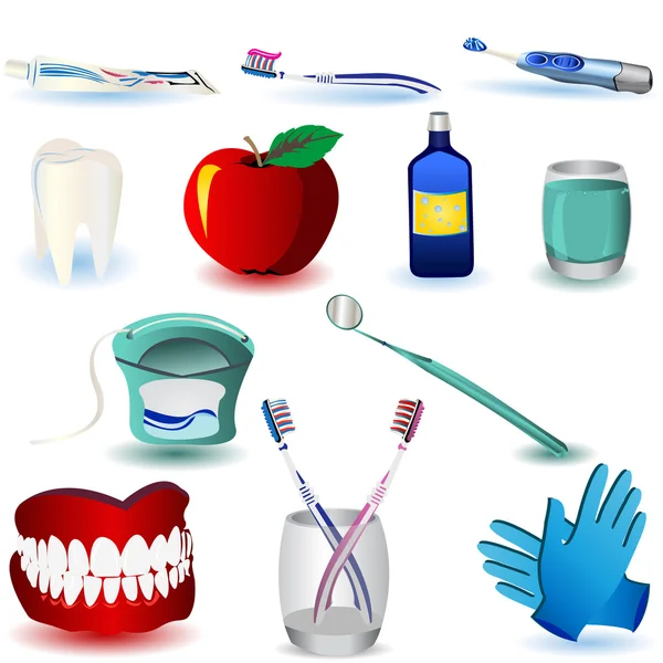 Dentystycznych ikony zestaw 4 — Wektor stockowy