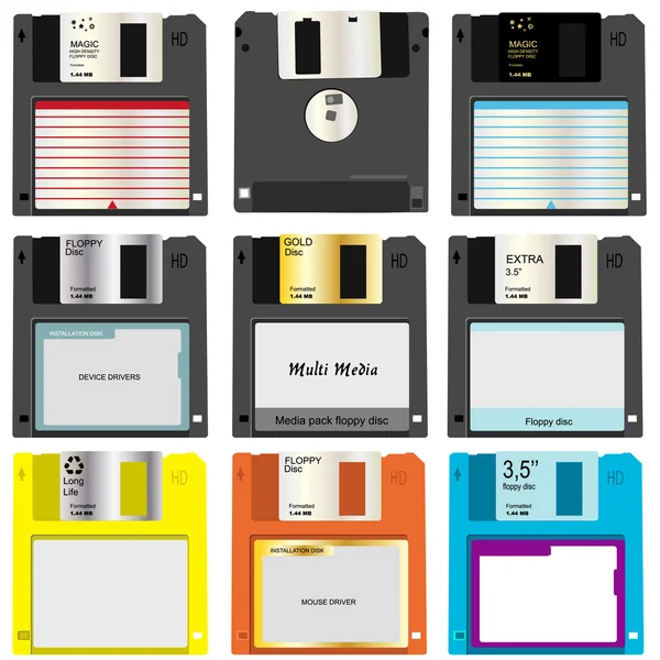 Floppy discs — Stock Vector