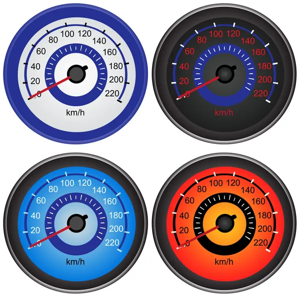 Speedometers — Stock Vector