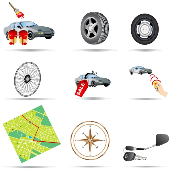 Icônes de transport 3 — Image vectorielle