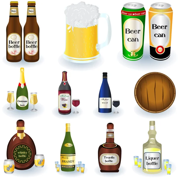 Drink ikoner — Stock vektor