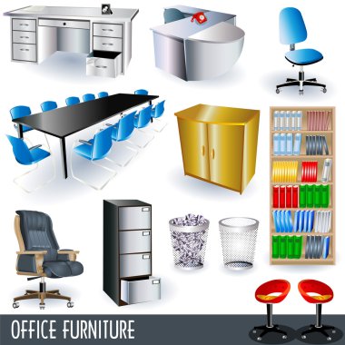 Office furniture clipart