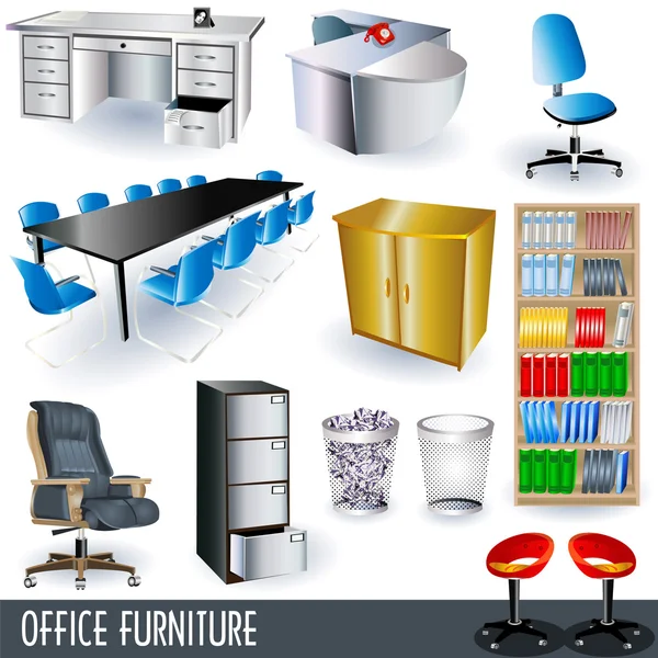 Office furniture Stock Vector