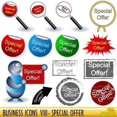 Business icons 8 clipart