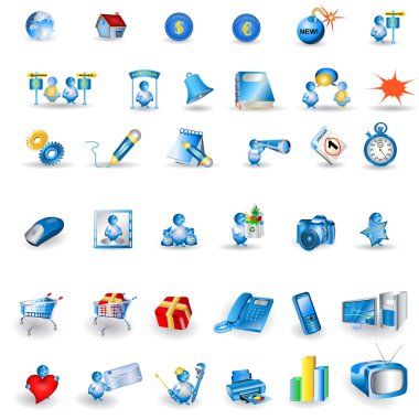 Portfolio icons clipart