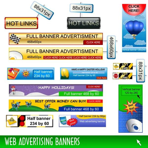Webové bannery — Stockový vektor