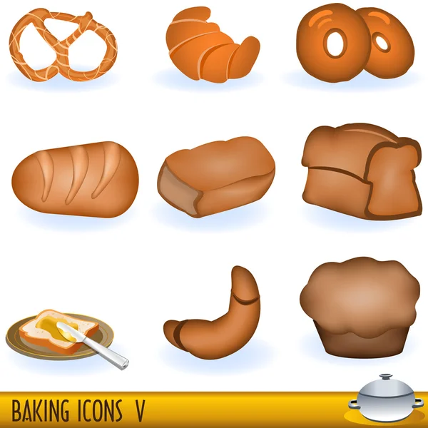 Baking icons 5 — Stock Vector
