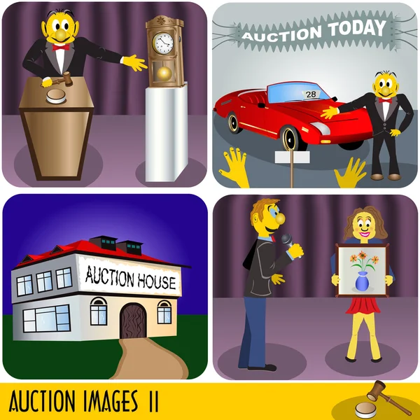Aukce obrazů — Stockový vektor