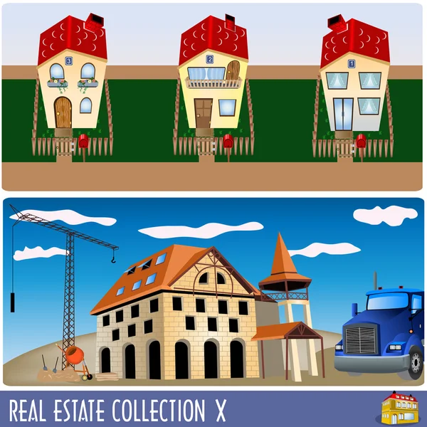 Real estates 10 — Stock Vector