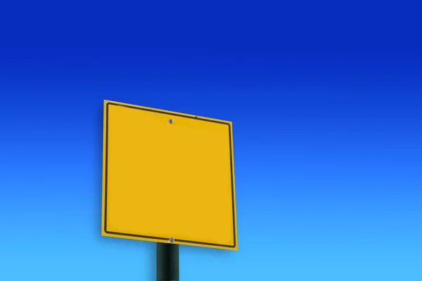 Yol işareti boş — Stok fotoğraf