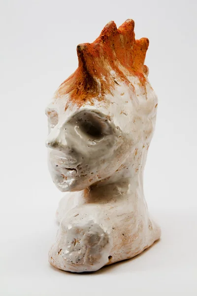 Rocker clay bust — Stock Photo, Image