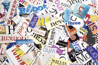 Magazine Word Background clipart