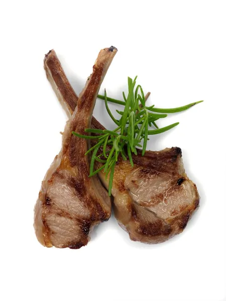 Lamb chops gekookt — Stockfoto