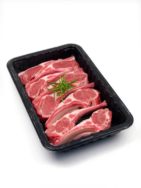 Lamb chop vlees lade — Stockfoto