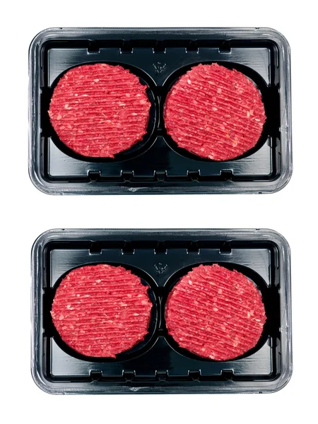 パッケージ化された牛肉のパテ — ストック写真