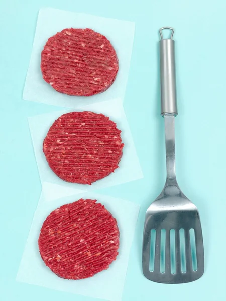 Ruwe rundvlees pasteitjes — Stockfoto