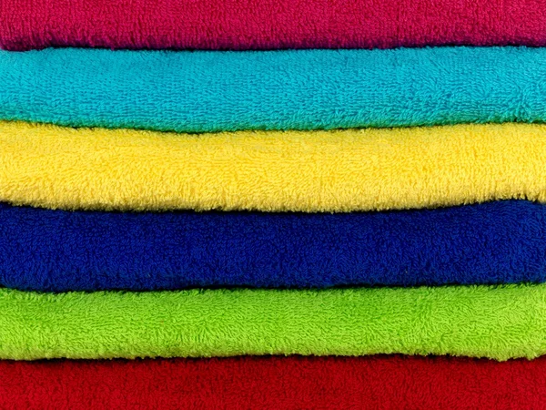 Asciugamani da bagno colorati — Foto Stock