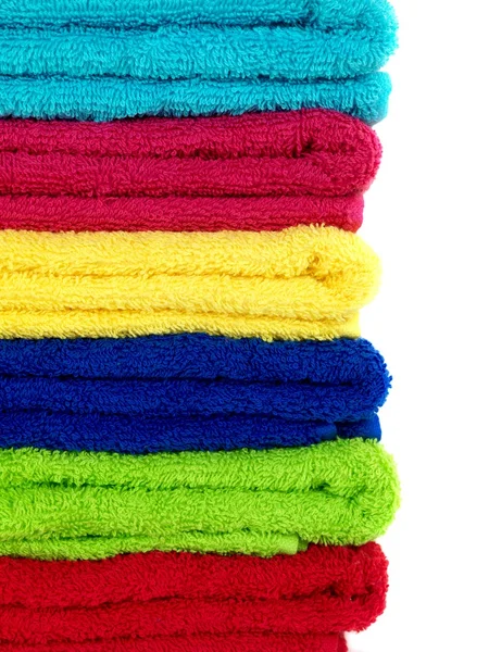 Colored Bathroom Towels — Stock Photo, Image