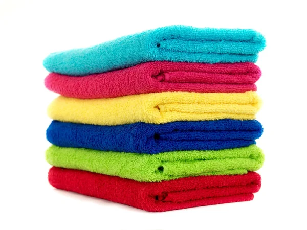 Serviettes de bain colorées — Photo