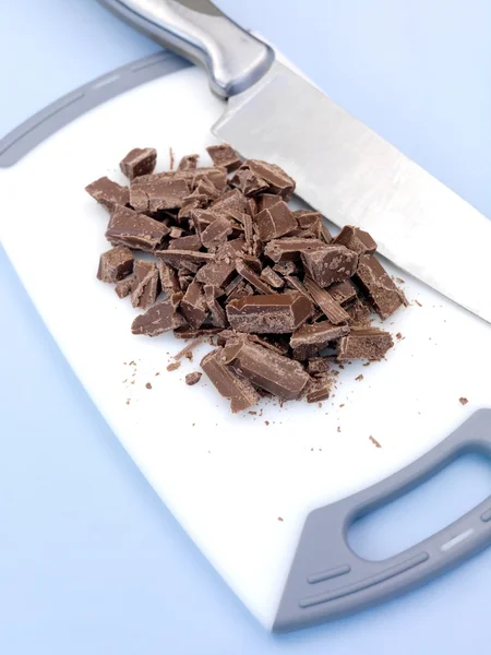 Cioccolato di cottura tritato — Foto Stock