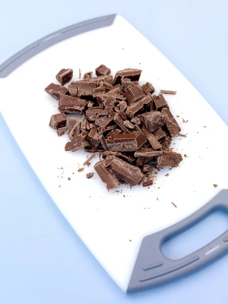 Picado cozinhar chocolate — Fotografia de Stock