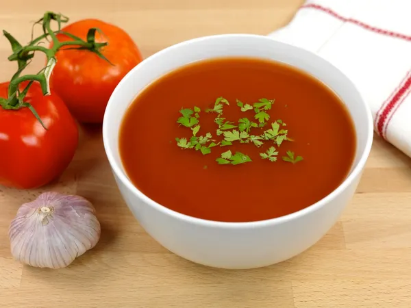 トマトのスープ ストックフォト