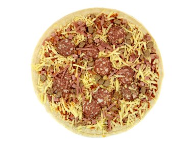 pişmemiş taze pizza