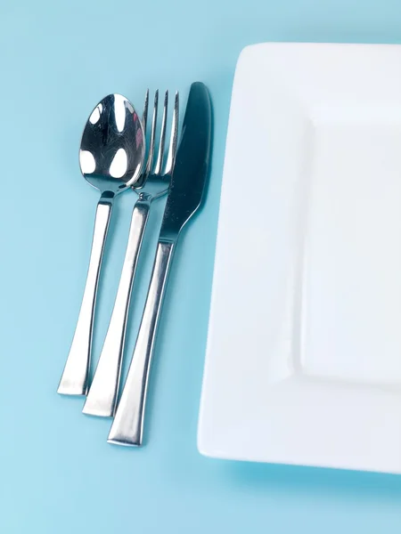Plates and Cutlery — Stock Photo, Image