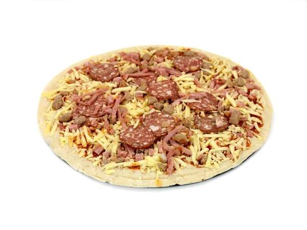Uncooked Fresh Pizza — Stock Photo, Image