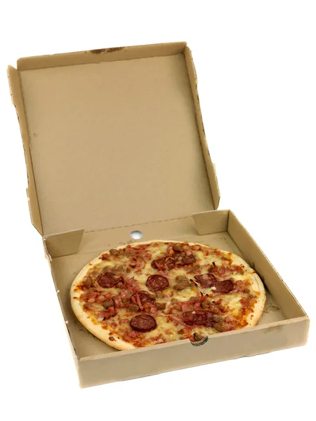 Pizza s sebou — Stock fotografie