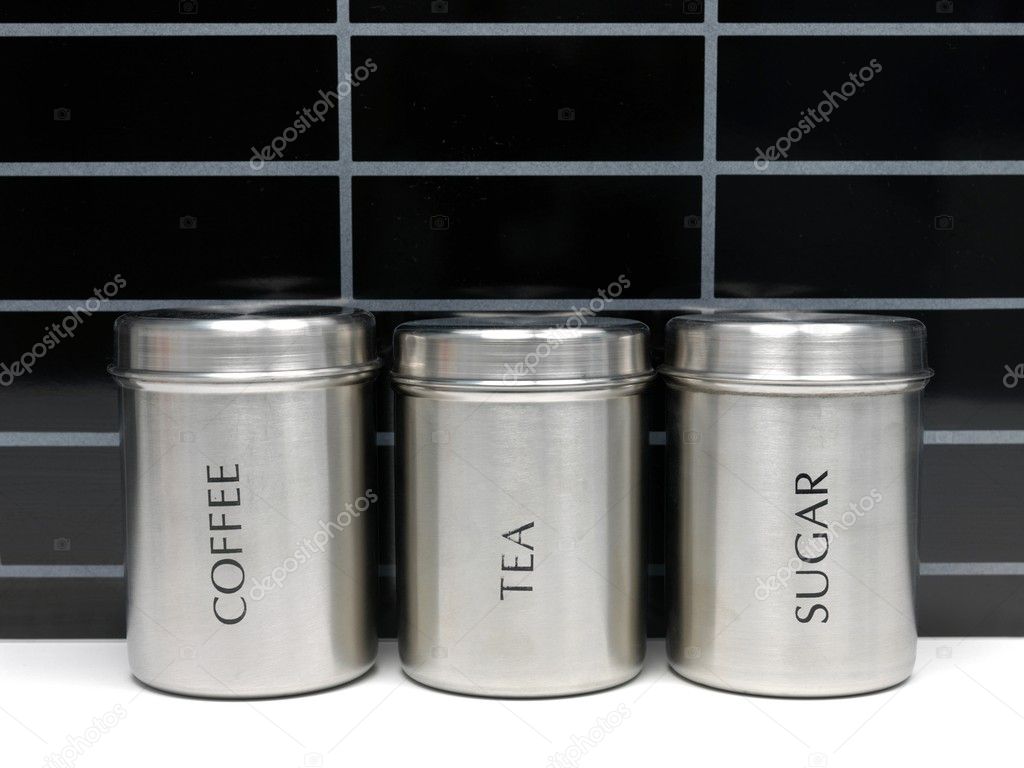 Tea Coffee and Sugar Cannisters