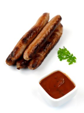 Cooked Pork Sausages clipart