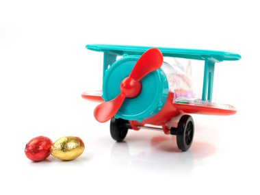 Aeroplane Easter Egg Toy clipart