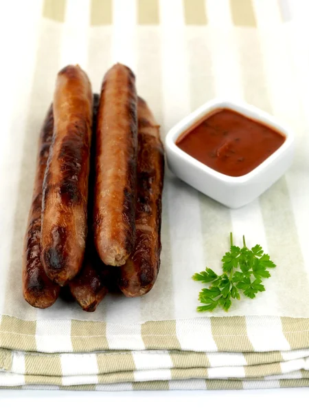 Cooked Pork Sausages — Stock Photo, Image