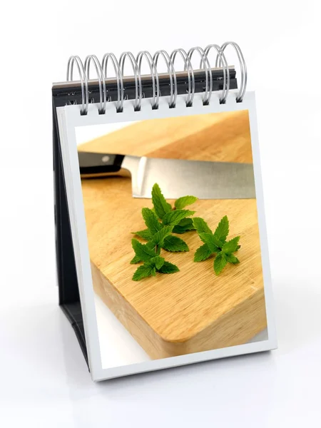 Un libro de cocina de marco —  Fotos de Stock