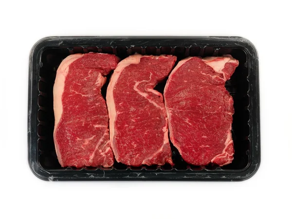Porterhouse mięsa taca — Zdjęcie stockowe