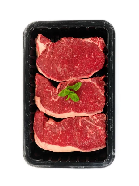 Porterhouse hús tálca — Stock Fotó