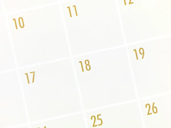 Página del calendario —  Fotos de Stock