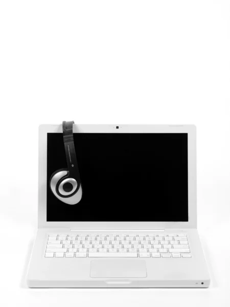 Laptop Tunes — Stockfoto