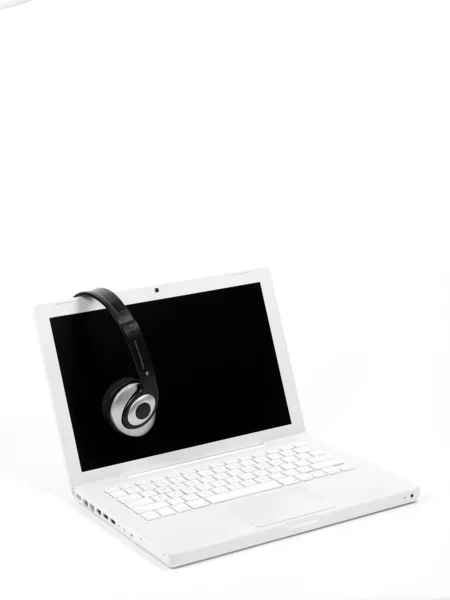 Laptop Tunes — Stockfoto