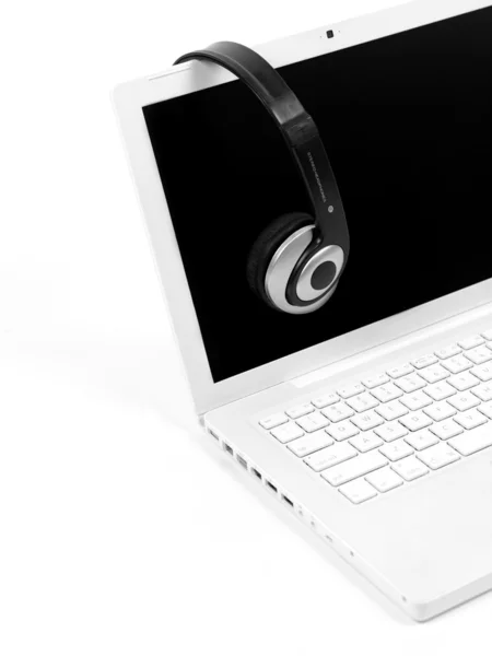 Laptop-Musik — Stockfoto
