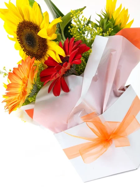 stock image Basket Of Flowers