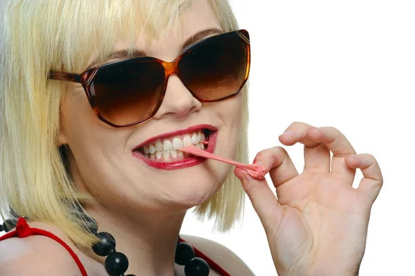 Chewing gum fun — Stock Photo, Image