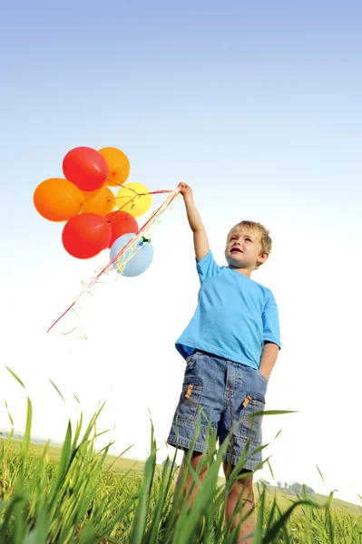 Balón chlapec — Stock fotografie