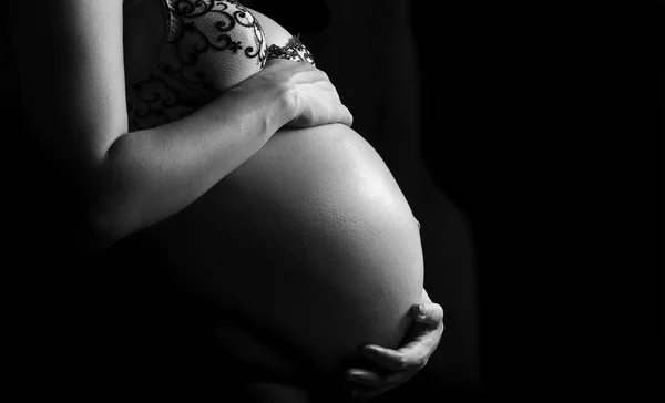 Czarno-biały ciąży — Zdjęcie stockowe