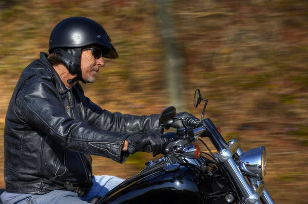 Motorbike man has freedom — Stock Photo, Image