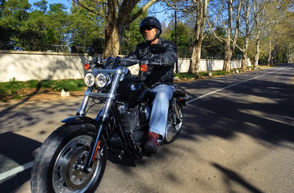 Motorbike man has freedom — Stock Photo, Image