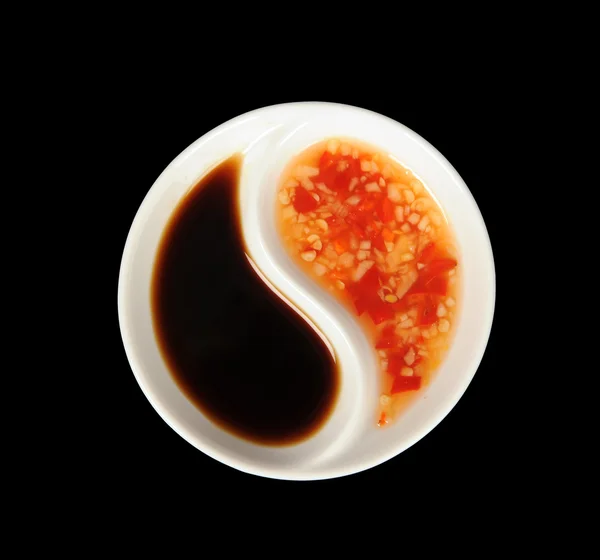 Yin yang soslar — Stok fotoğraf