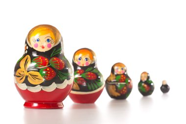 Russian dolls clipart