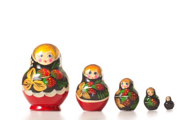 Russian dolls clipart